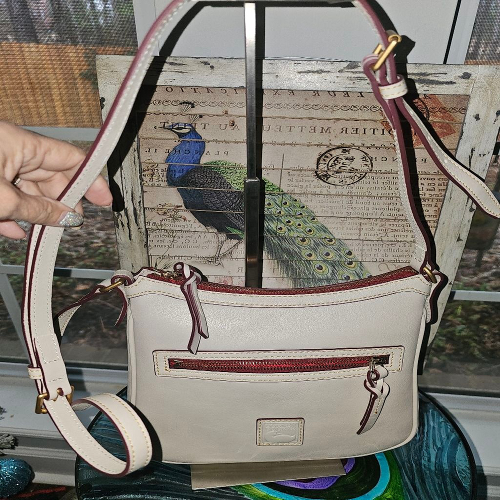 Women's Dooney & Bourke Crossbody Bag One Size Off-White with Red Trim